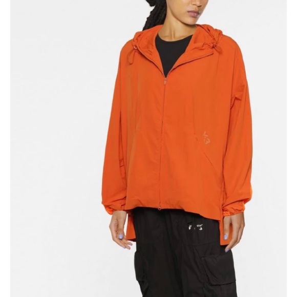 Y-3 • Yohji Yamamoto Adidas Orange Hooded Windbreaker Jacket - Picture 16 of 16